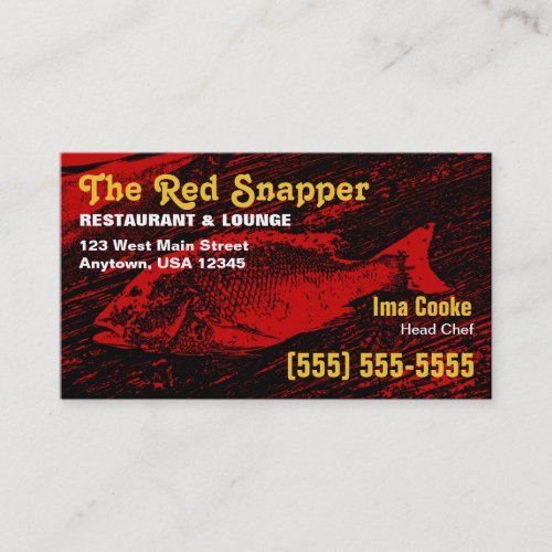 Red Snapper Business Card