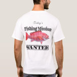 Red Snapper Fishing Mission design T-Shirt