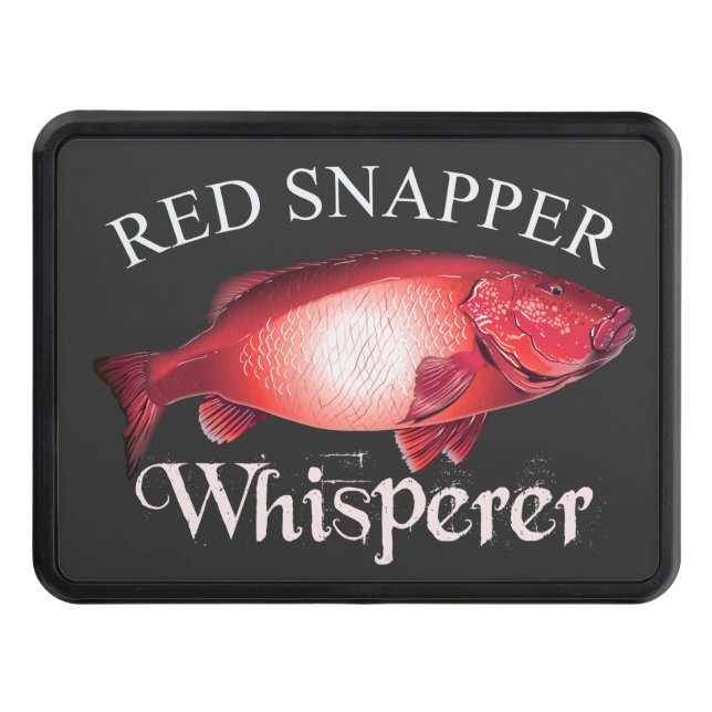 Red Snapper Whisperer Dark Hitch Cover (Front)