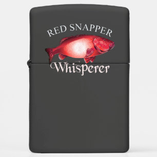 Red Snapper Whisperer Dark Zippo Lighter