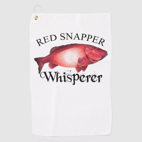 Red Snapper Whisperer Golf Towel