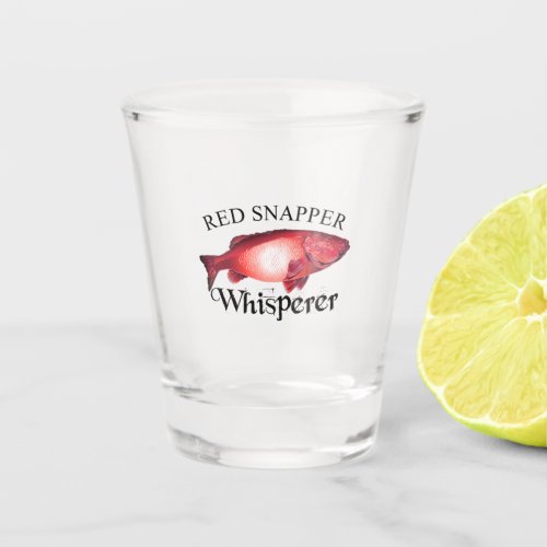 Red Snapper Whisperer Light Shot Glass