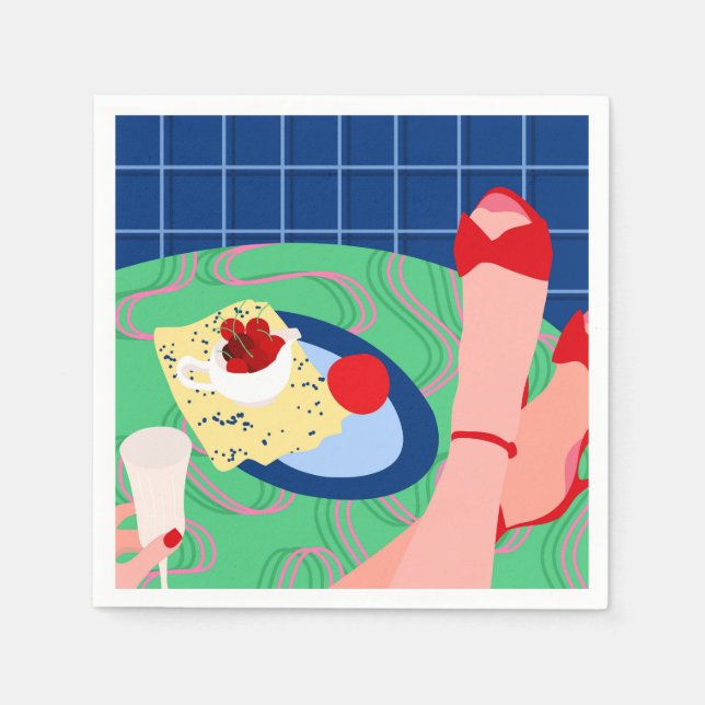 Red Sneak Peek Napkins (Front)