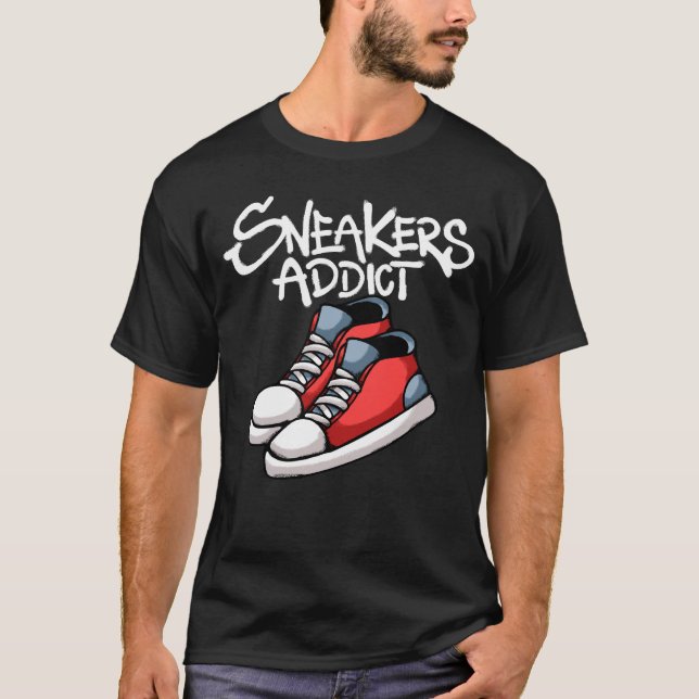 Red Sneakers streetwear T-Shirt (Front)