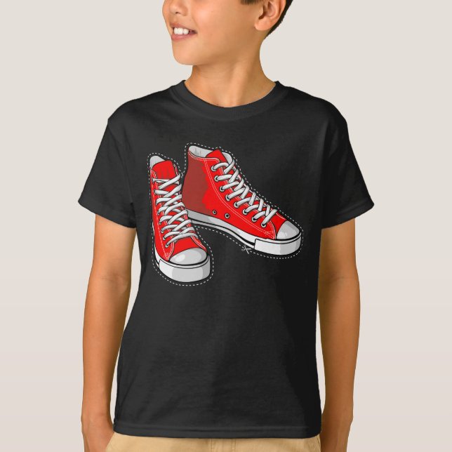 Red sneakers T-Shirt (Front)