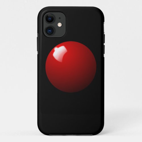 Red Snooker Ball Table Sport iPhone 11 Case