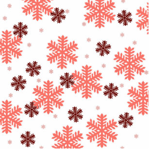 Red snow flakes Christmas pattern snow pattern des Cutout