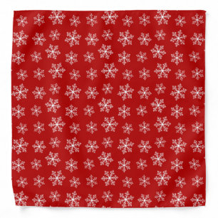 Red Snowflake Bandana