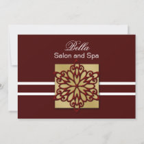 red snowflake Business Thank You Cards