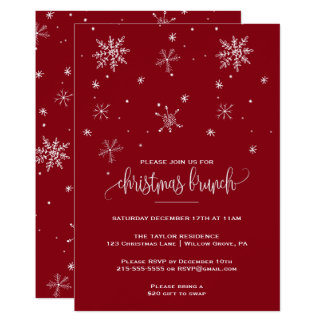 christmas brunch invitations