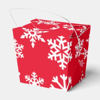Red Snowflake Cookie Christmas Box
