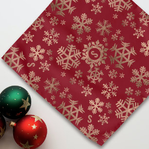 Red Snowflake Pattern Christmas Holiday Dog Bandana