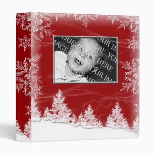 Red Snowflake Photo Binder