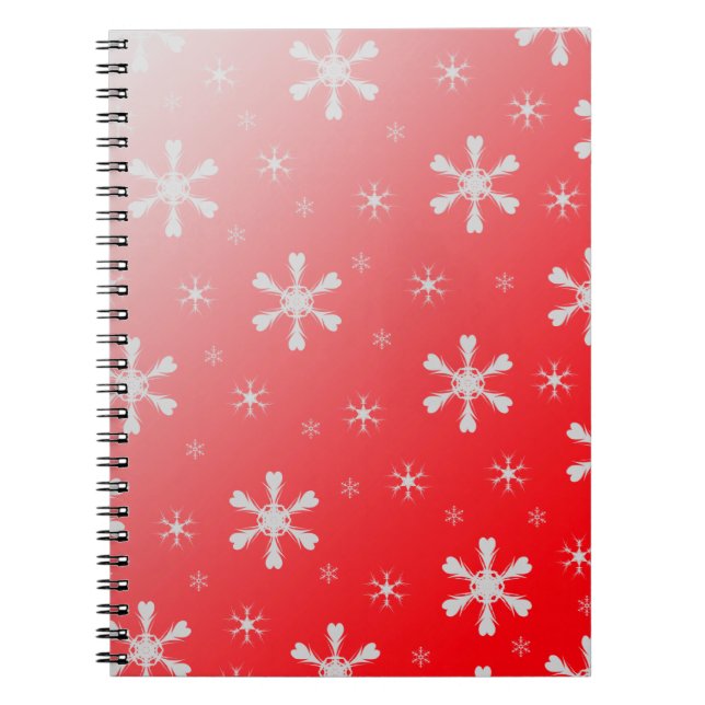 Red Snowflakes Notebook (Front)