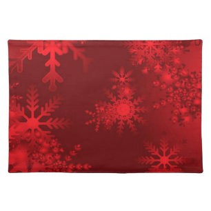 Red Snowflakes Placemat