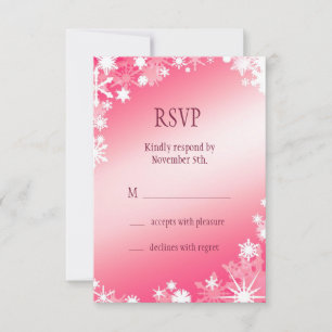 Red Snowflakes RSVP