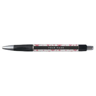 Red Snowflakes, Your name, Personalize Pen