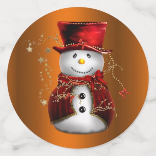 Red Snowman Christmas Confetti