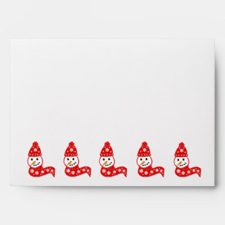 Red Snowman Envelopes