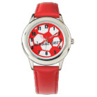 Red Soccer Ball and Name