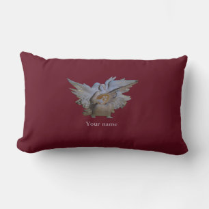 Red Soft Furnishings Angel Polyester Lumbar Pillow