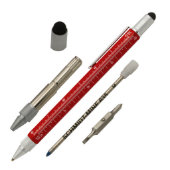 Red Soft-Roll Ballpoint Stylus Tool Pen (Components)