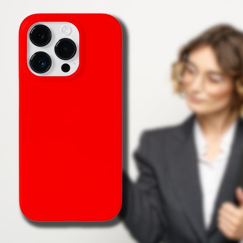 Red Solid Color  Classic  Elegant  Trendy  Case_Mate iPhone 14 Pro Case