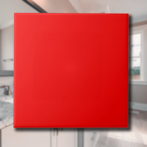 Red Solid Color  Classic  Elegant  Trendy  Ceramic Tile