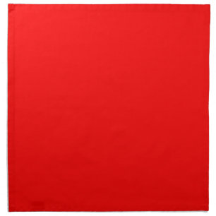 Red Solid Color Classic Elegant Trendy Cloth Napkin