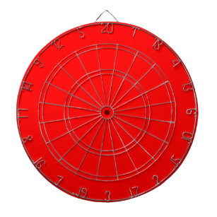 Red Solid Color   Classic   Elegant   Trendy  Dart Board