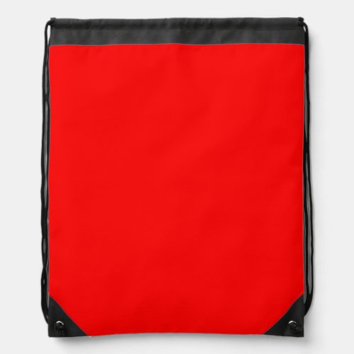 Red Solid Color  Classic  Elegant  Trendy  Drawstring Bag