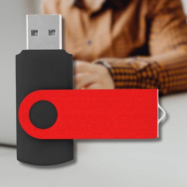 Red Solid Color | Classic | Elegant | Trendy  Flash Drive (Creator Uploaded)