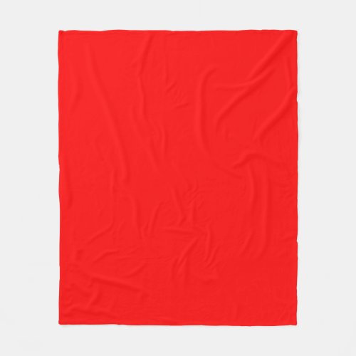 Red Solid Color  Classic  Elegant  Trendy  Fleece Blanket