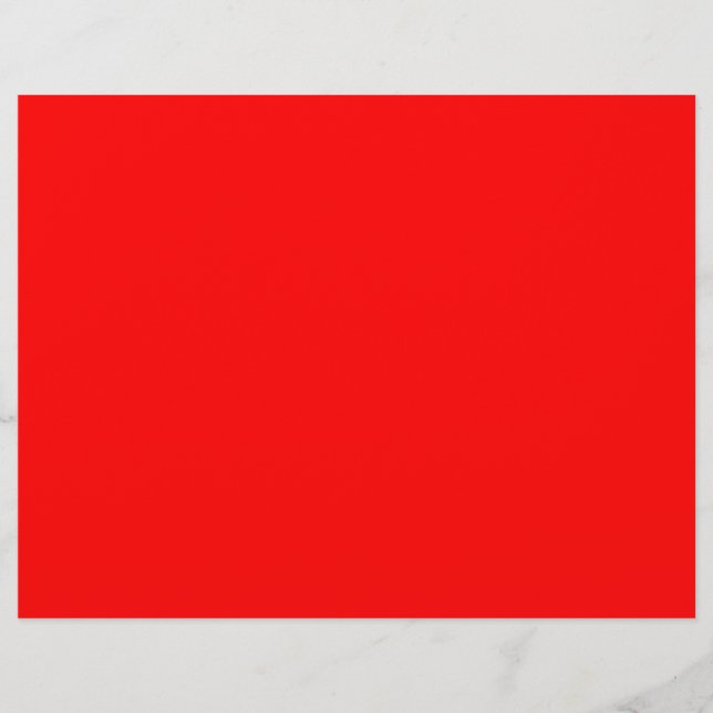 Red Solid Color | Classic | Elegant | Trendy  Flyer (Front)
