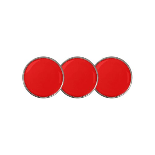 Red Solid Color  Classic  Elegant  Trendy  Golf Ball Marker