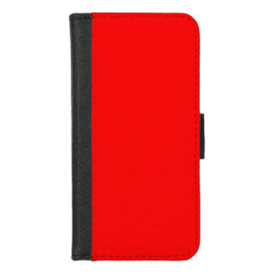Red Solid Color Classic Elegant Trendy iPhone 8/7 Wallet Case