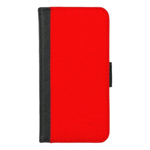 Red Solid Color  Classic  Elegant  Trendy  iPhone 87 Wallet Case