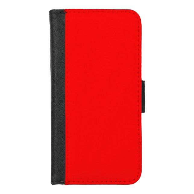 Red Solid Color | Classic | Elegant | Trendy  iPhone Wallet Case (Front)