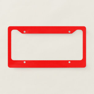 Red Solid Color   Classic   Elegant   Trendy  License Plate Frame