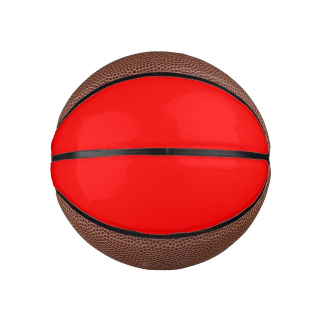 Red Solid Color | Classic | Elegant | Trendy  Mini Basketball (Front)