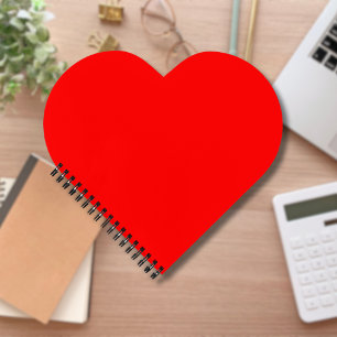 Red Solid Color Classic Elegant Trendy Notebook