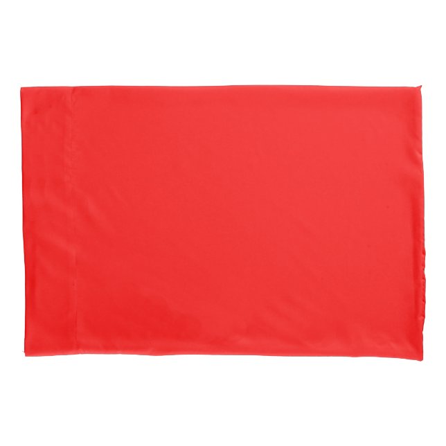 Red Solid Color | Classic | Elegant | Trendy  Pillow Case (Front)