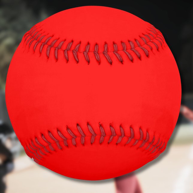 Red Solid Color | Classic | Elegant | Trendy  Softball (Creator Uploaded)