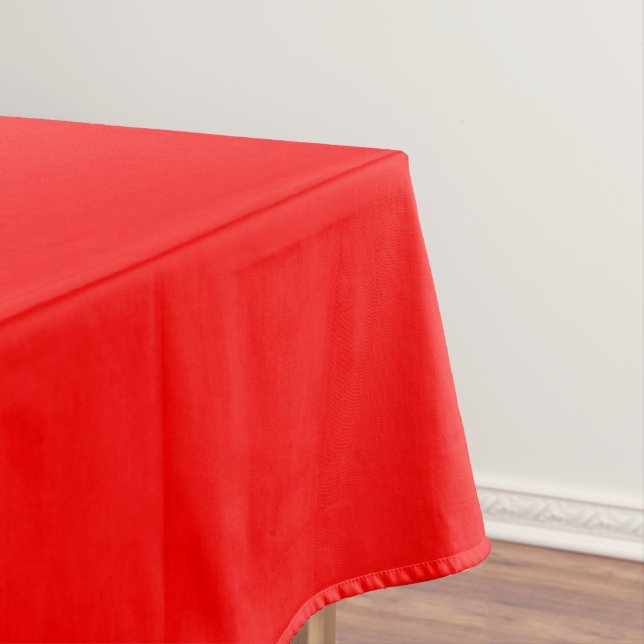 Red Solid Color | Classic | Elegant | Trendy  Tablecloth (In Situ)