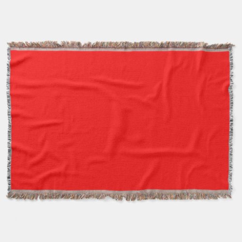 Red Solid Color  Classic  Elegant  Trendy  Throw Blanket