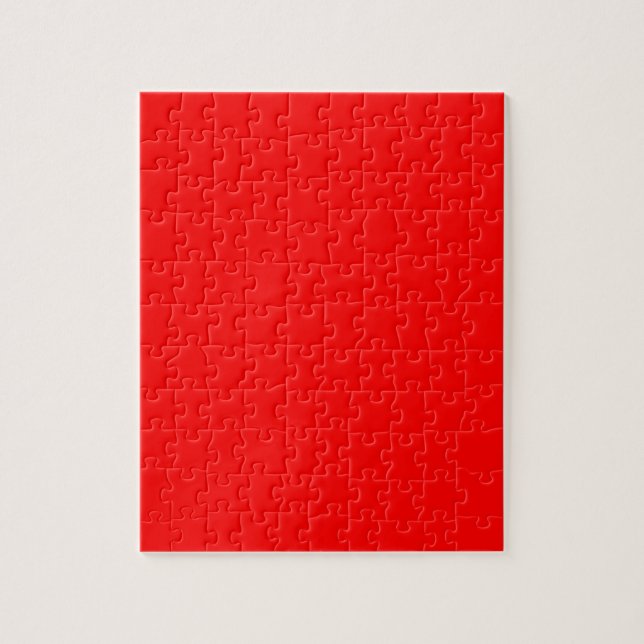 Red Solid Color Jigsaw Puzzle (Vertical)