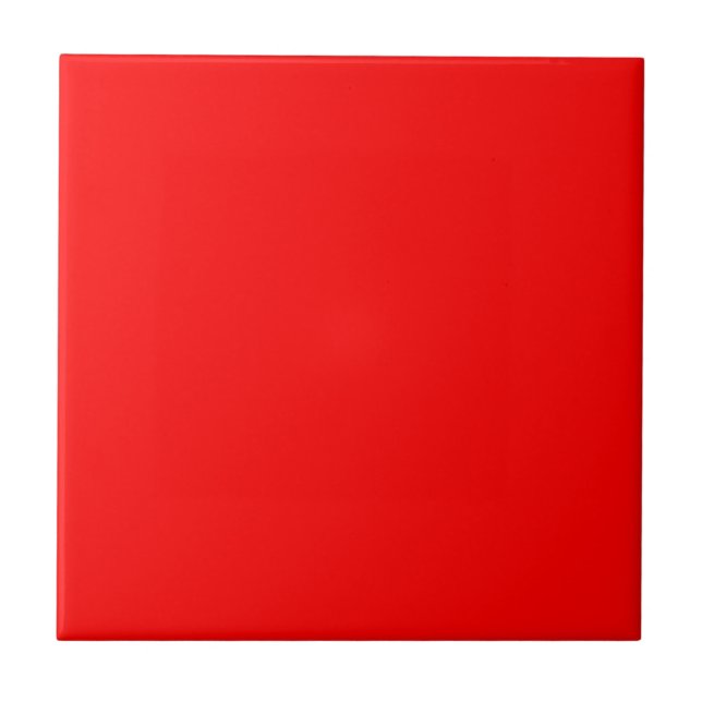 Red Solid Color Tile (Front)