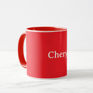 Red, solid red color TEMPLATE, customizable, Mug
