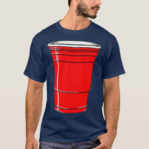Red Solo Drink Cup Funny Graphic T_Shirt