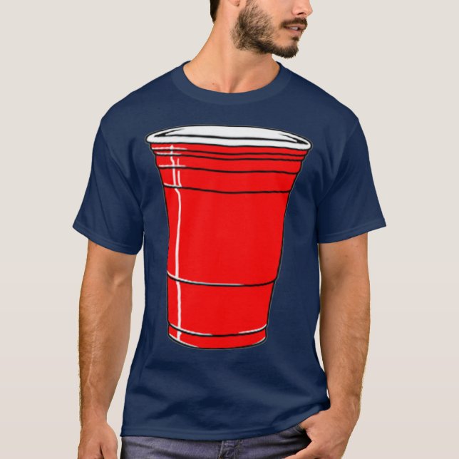 Red Solo Drink Cup Funny Graphic T-Shirt (Front)